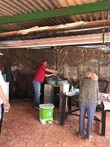 HOMMAGE A N.D. DE SANTA CRUZ A DALIAS DU 7 AU 10 JUIN 2019 (411) BARBECUE CHEZ ANGE A LA CANADA